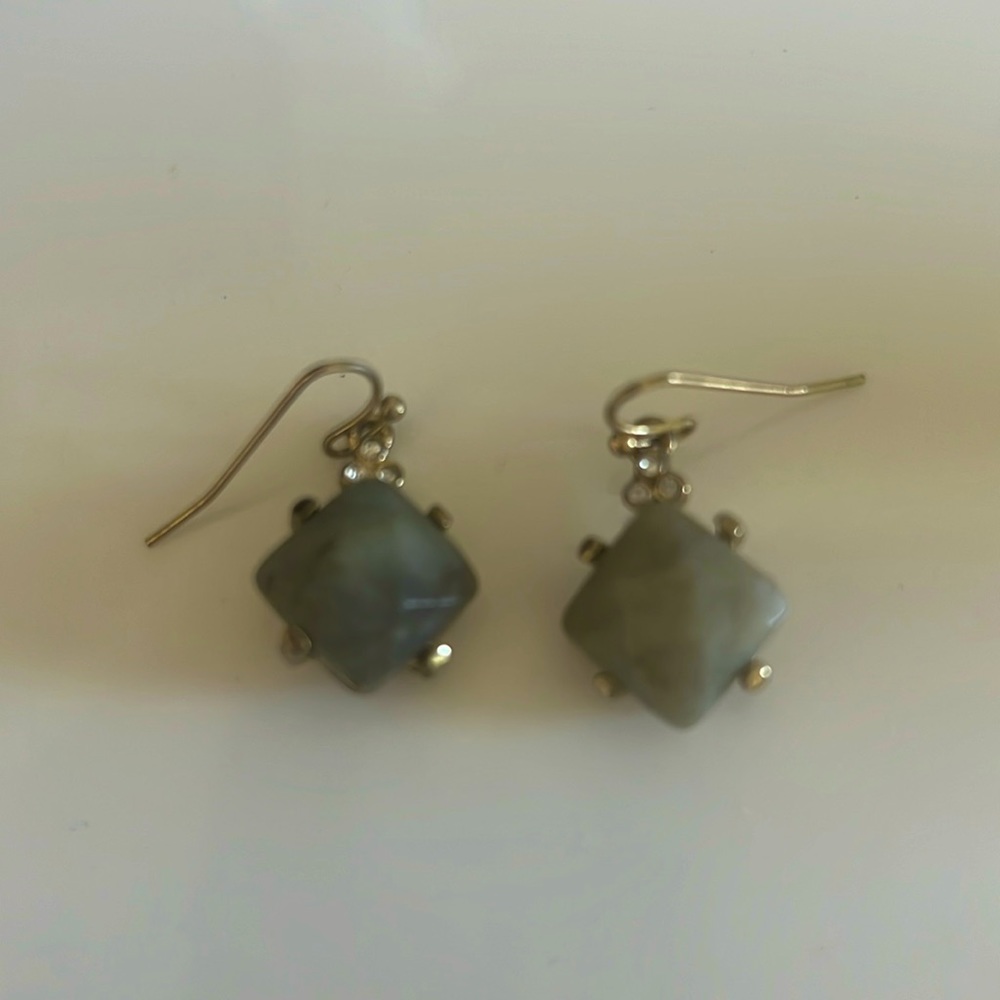 Stone sable earrings